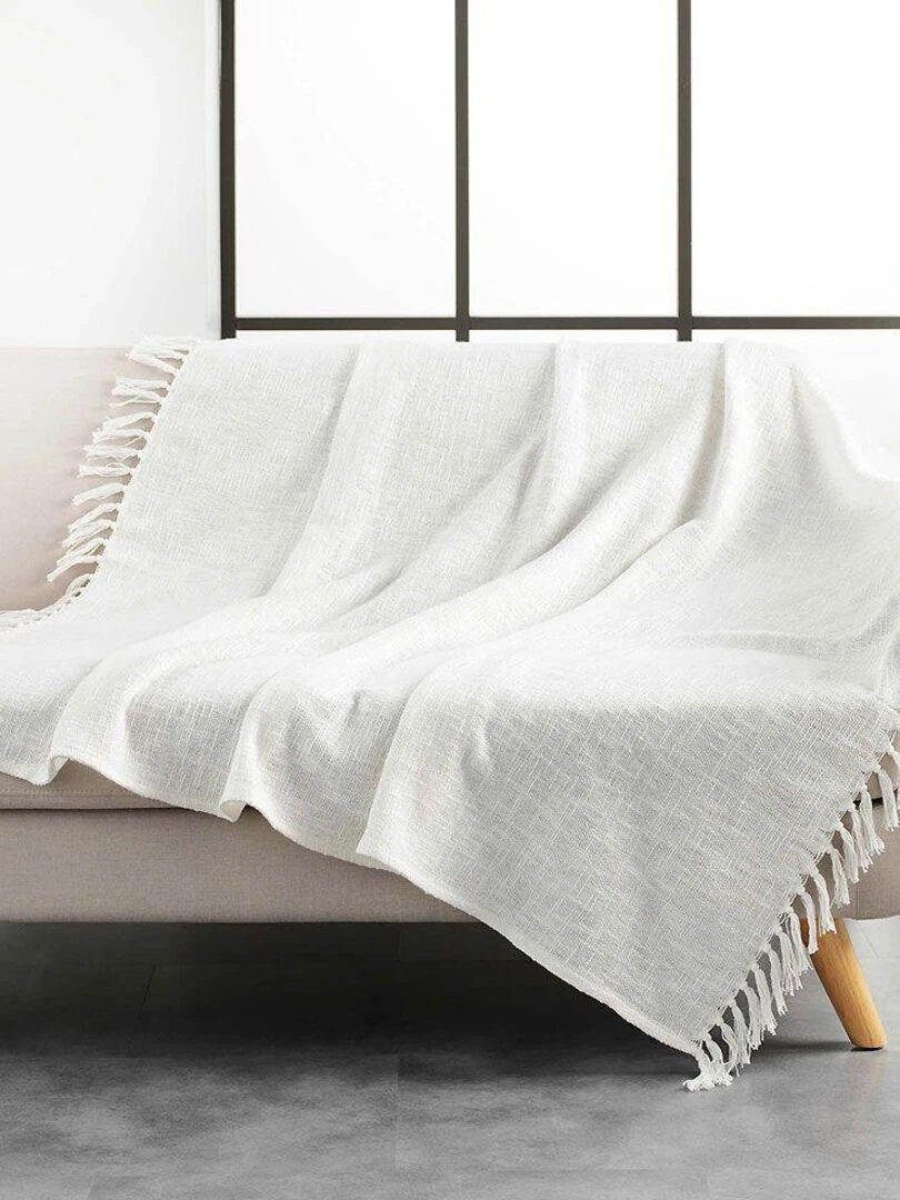 Plaid Zamina   Beige clair