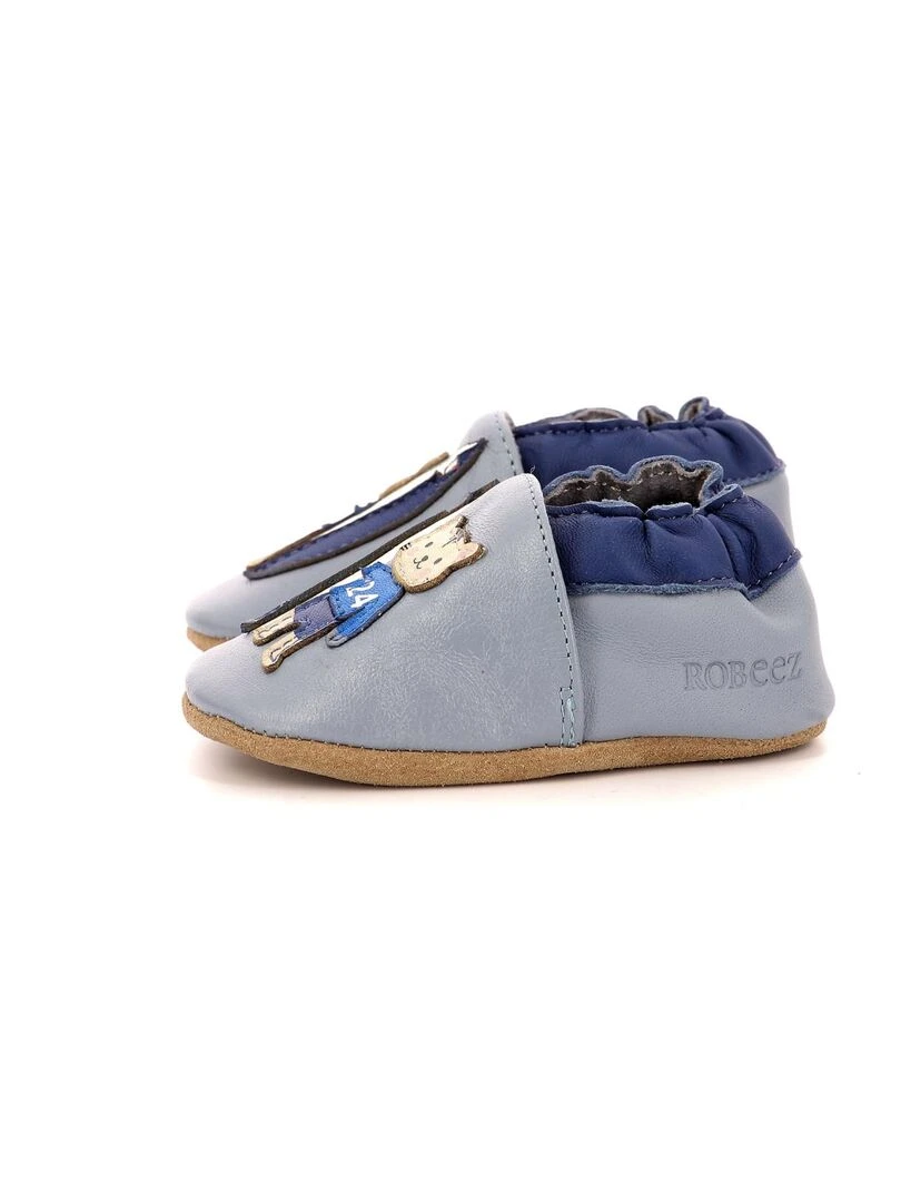 Chaussons Cuir Surfing Boy   Bleu