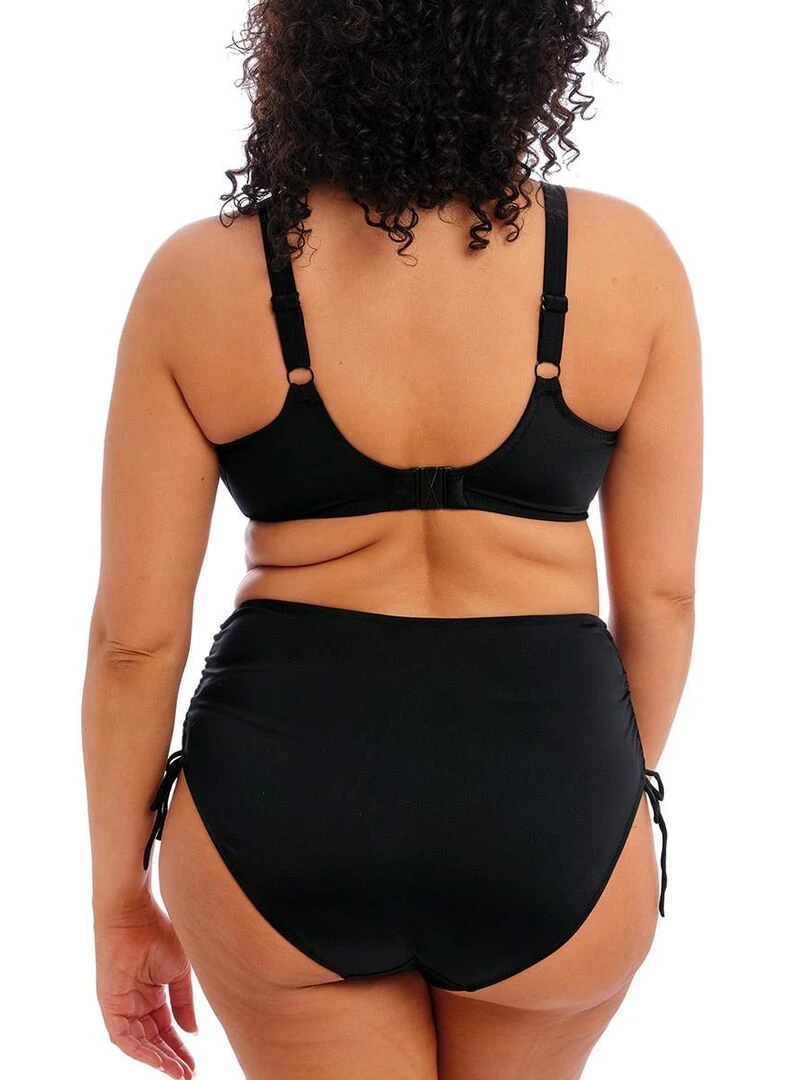 Bas de maillot culotte ajustable grande taille Plain sailing   Noir