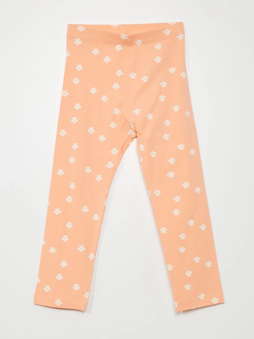 Legging en jersey stretch à taille élastiquée Orange