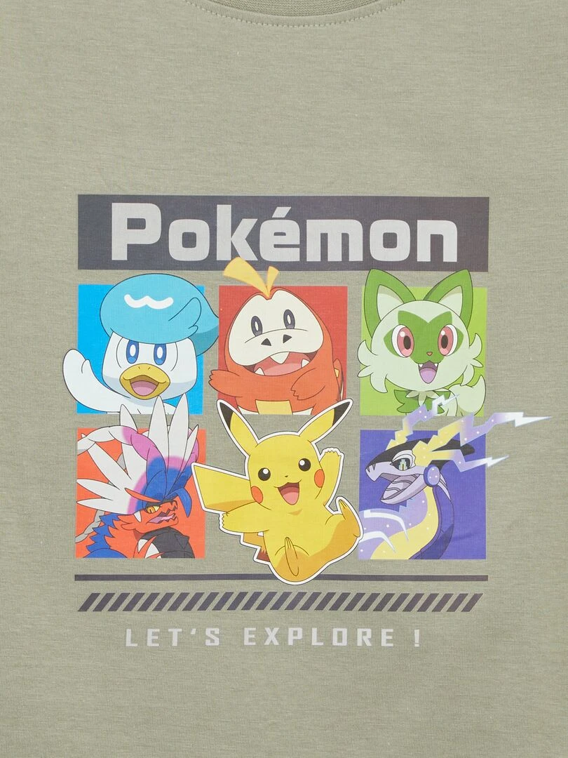 T shirt 'Pokémon' Vert