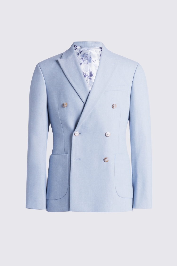Tailored Fit Blue Check Performance Jacket    Buy Online at Moss