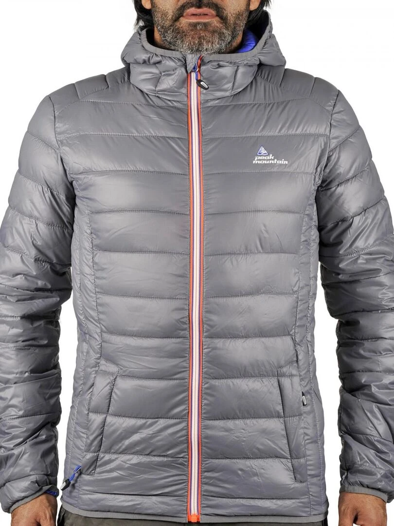 Doudoune fine à capuche homme CENSEODN PEAK MOUNTAIN Gris