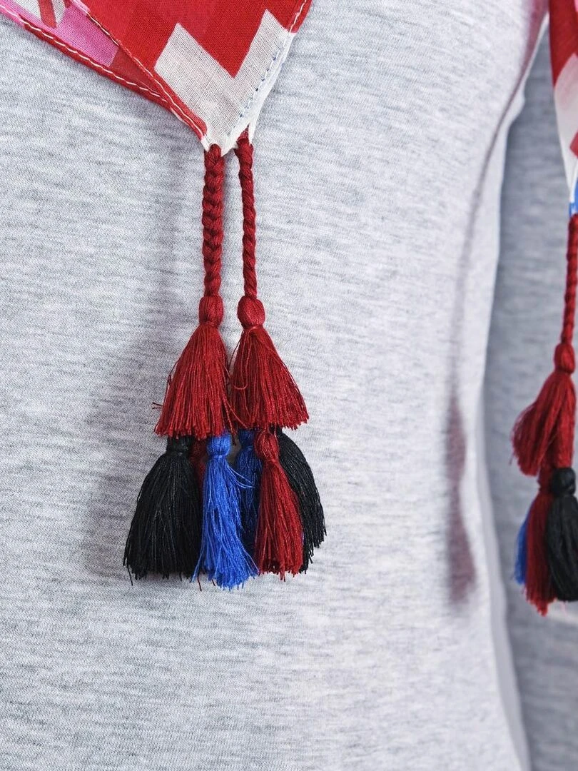 Foulard carré Tijana   Rouge