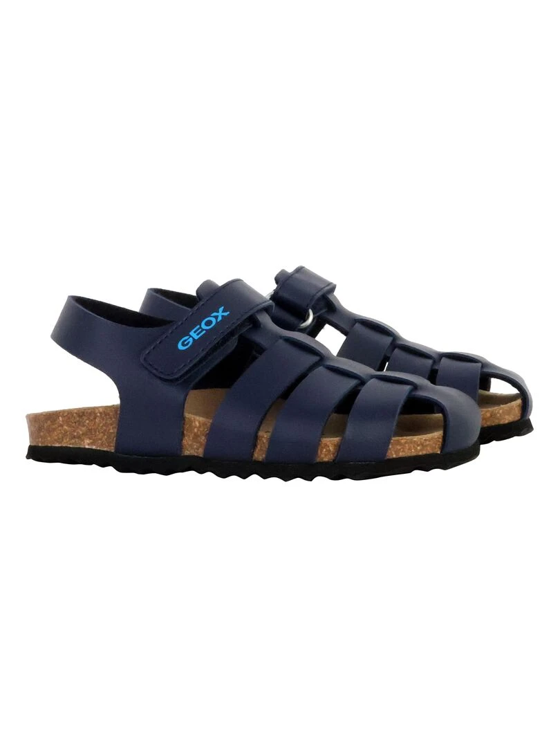 Sandales Cuir Enfant Geox Ghita   Bleu