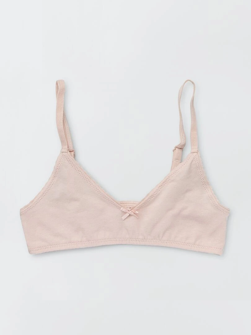 Lot de 2 brassières Rose/blanc