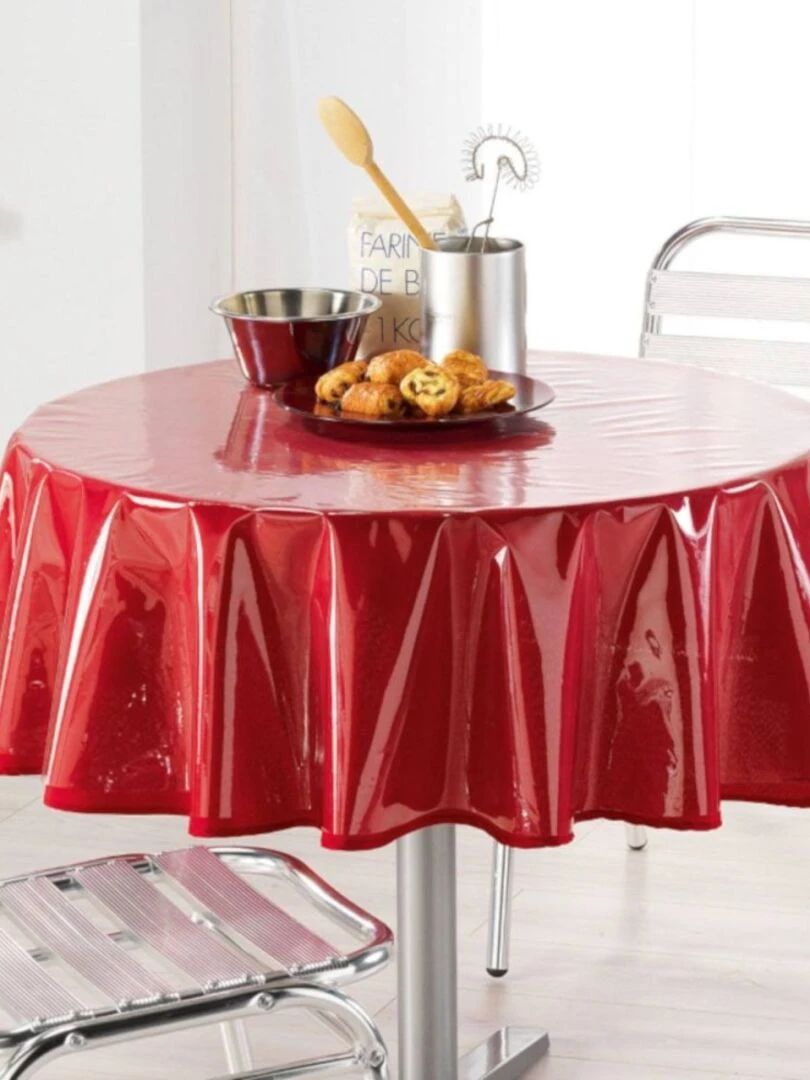 Nappe ronde 140cm Cristal transparent Transparent
