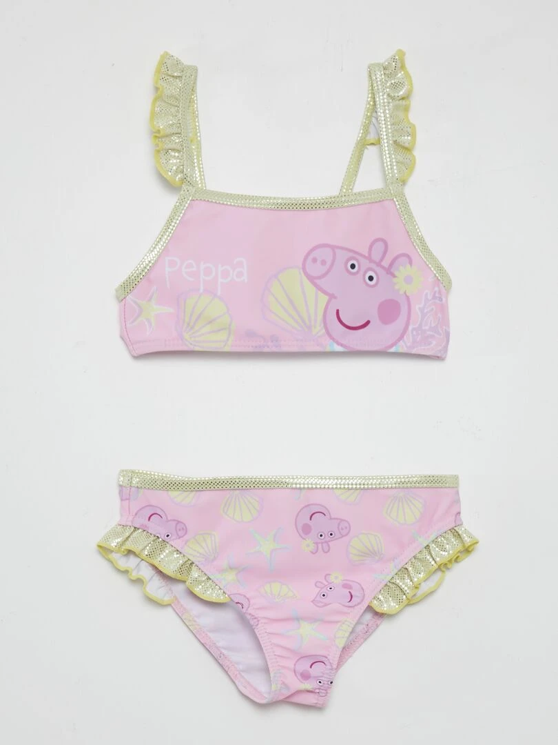 Maillot de bain 'Peppa Pig' 2 pièces Rose