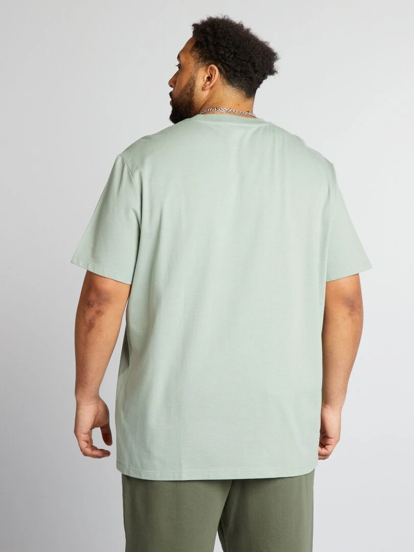 T shirt stretch manches courtes   Vert