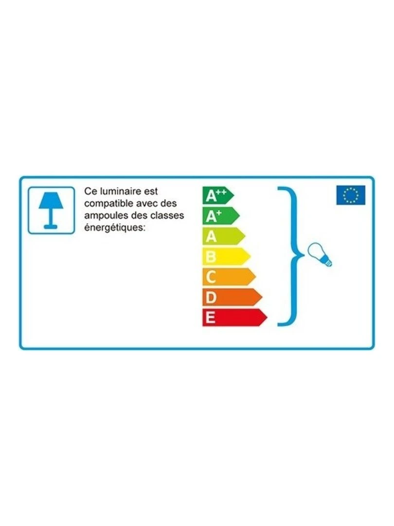 Suspension métal filaire D19 H22 noir   Noir