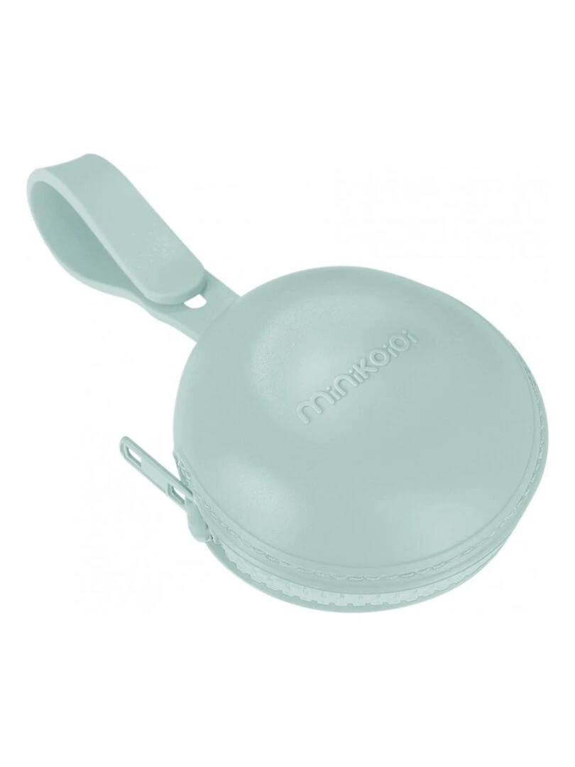 Range sucette zippé en silicone Vert