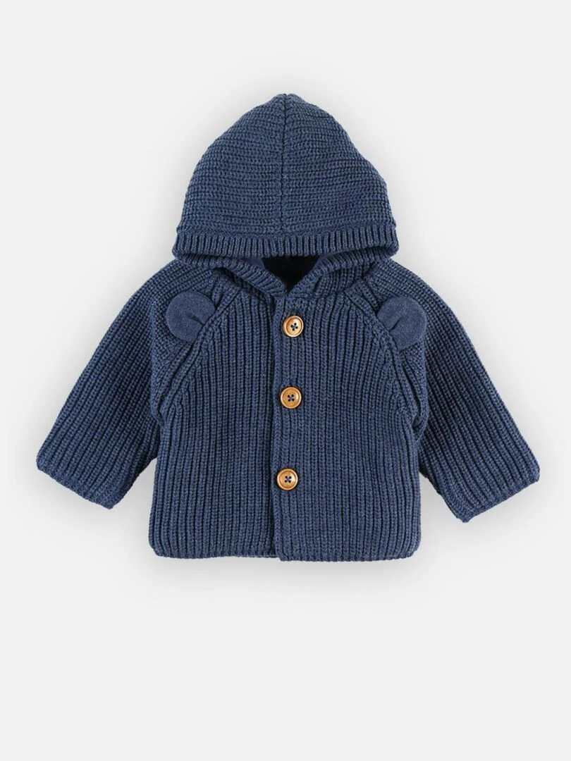 Mantelet en tricot Noukie's Bleu