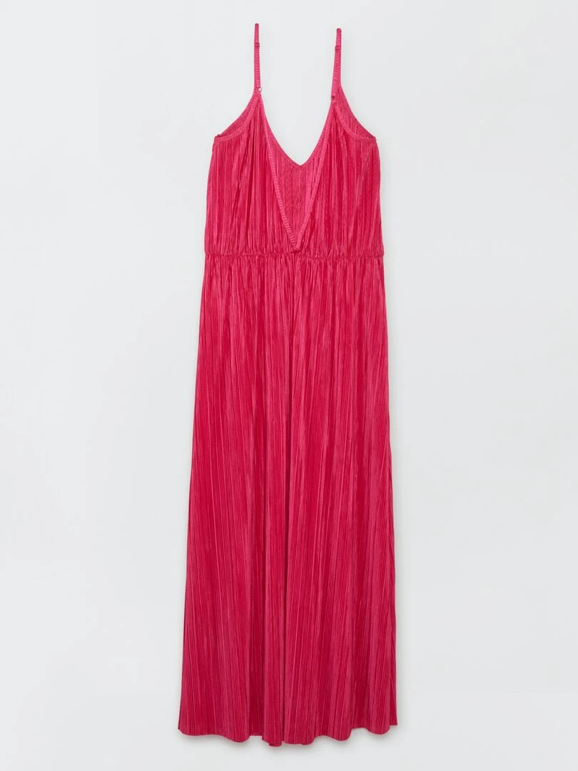 Robe longue plissée 'JDY' Fuchsia