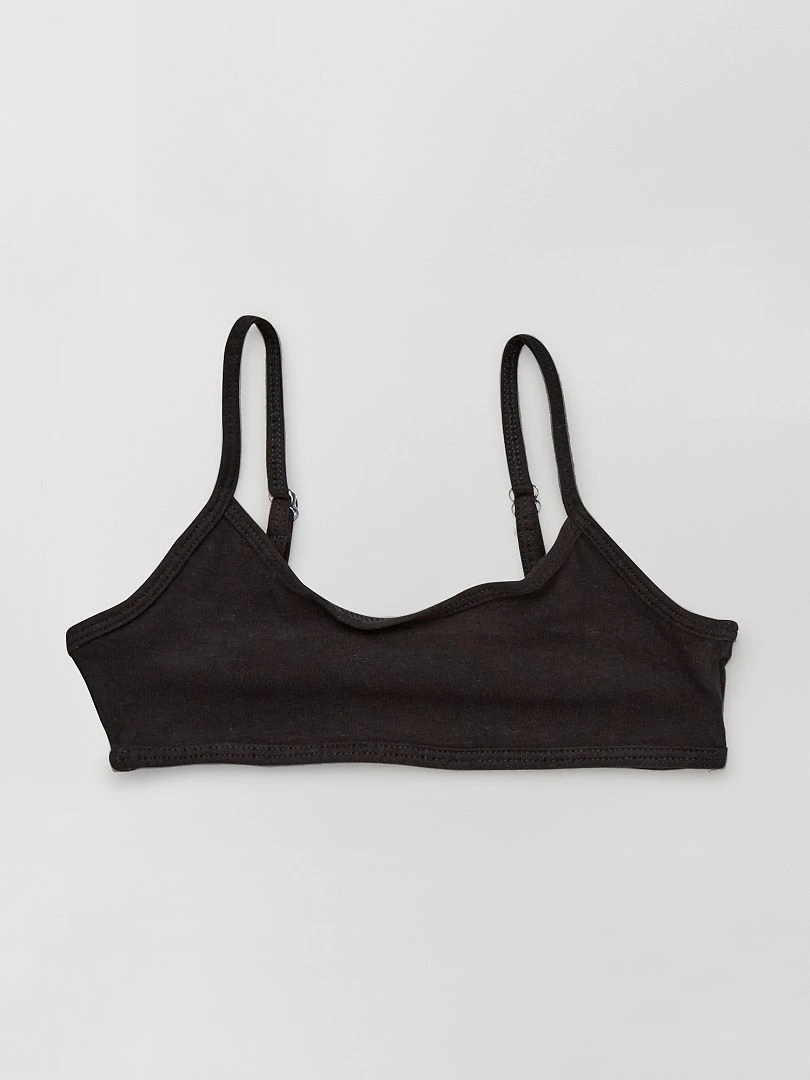 Lot de 2 brassières noir