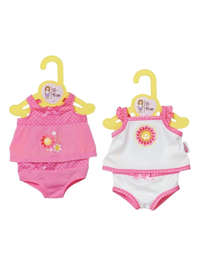 Dolly Moda sous vêtements pour poupon de 38 à 46 cm 1 pc N/A