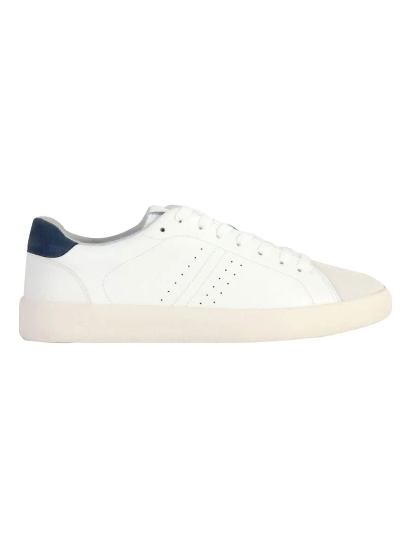Basket Cuir Geox Affile* Blanc