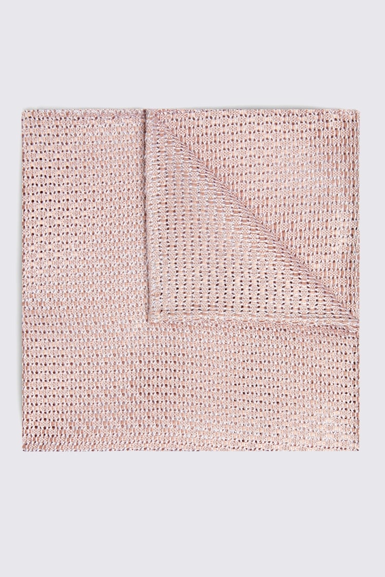 Dusty Pink Grenadine Pocket Square