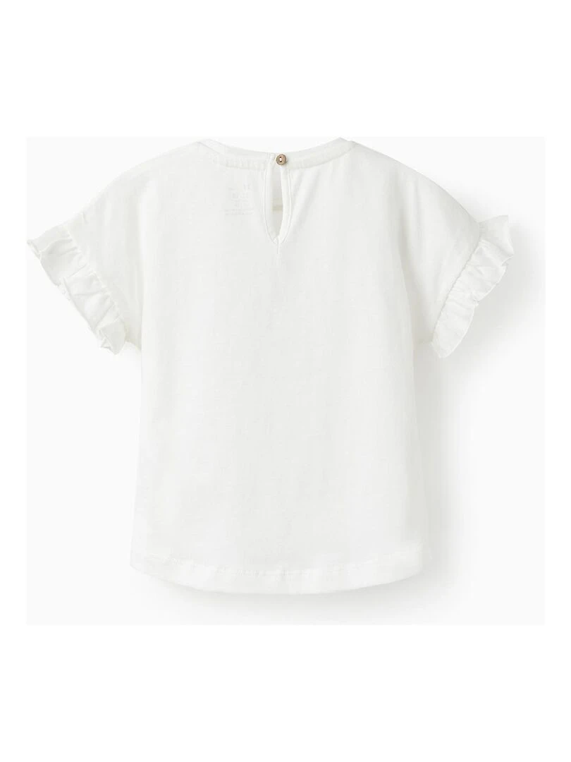 T shirt à manches courtes pour bébé fille 'Kindness Matters' manches courtes THE WAVE TRIBE Beige clair