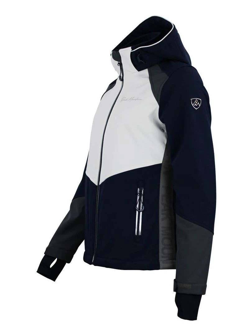 Blouson softshell femme AMETIS   PEAK MOUNTAIN   Bleu marine