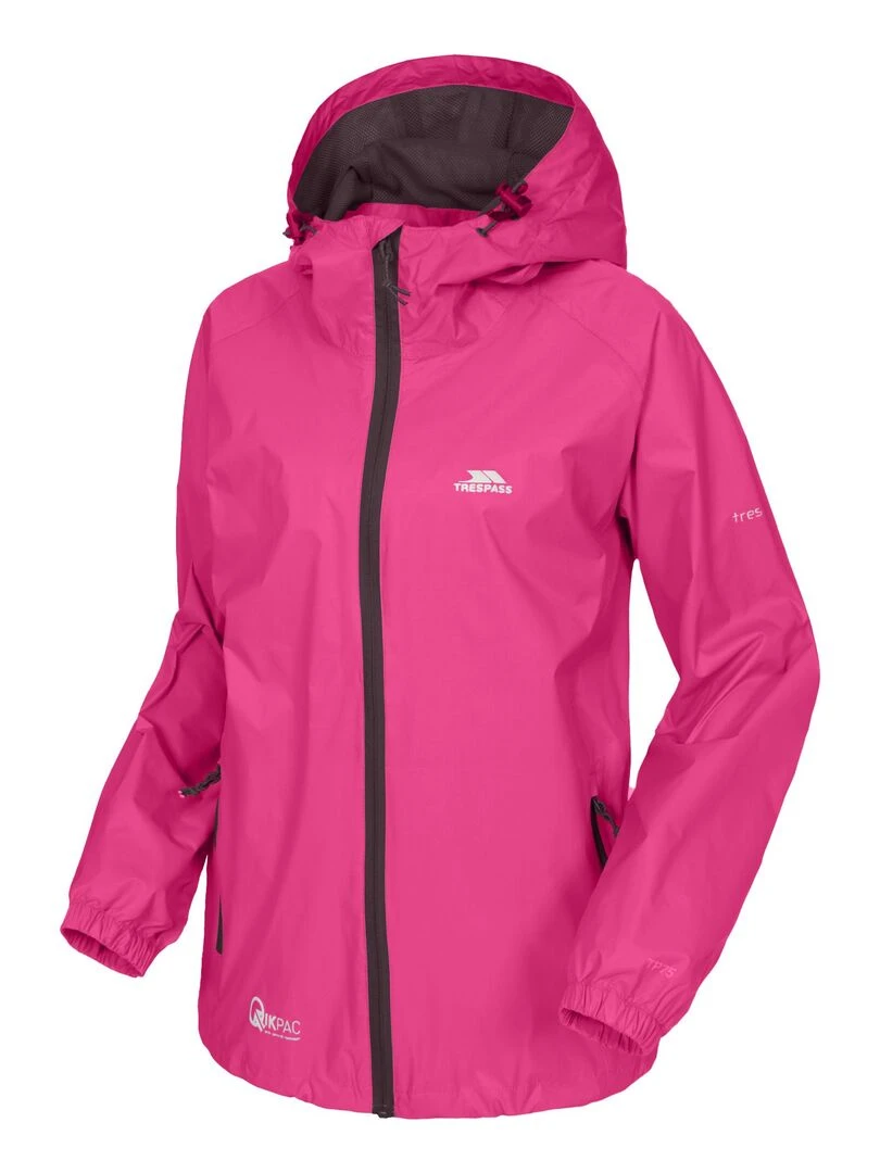Trespass   Veste imperméable QIKPAC   Rose