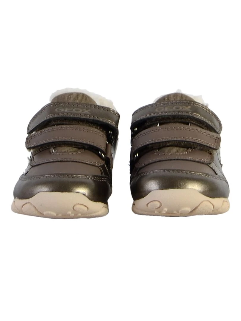 Basket Cuir Enfant Geox Balu   Gris