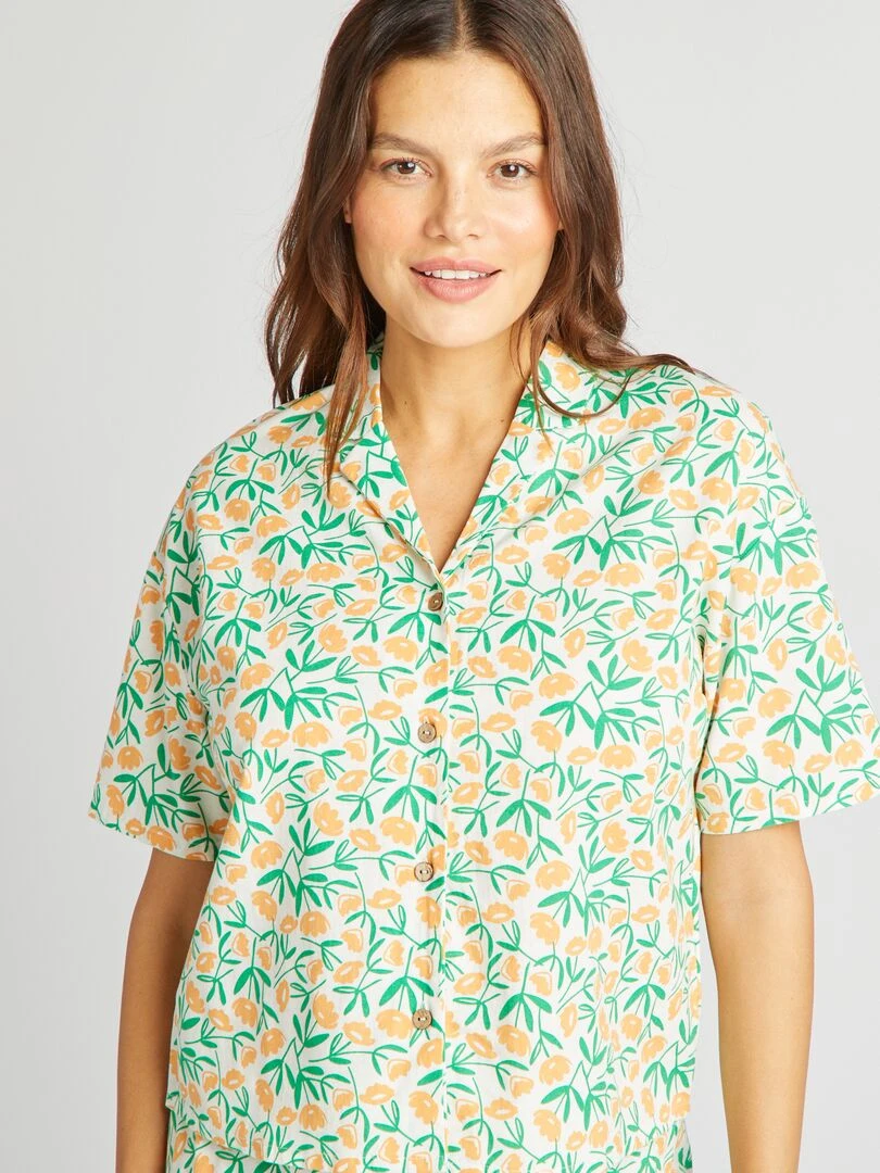 Ensemble de pyjama imprimé   Blanc
