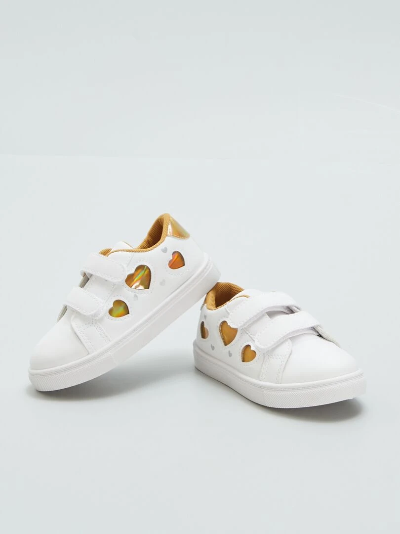 Basket à scratchs   BLANC