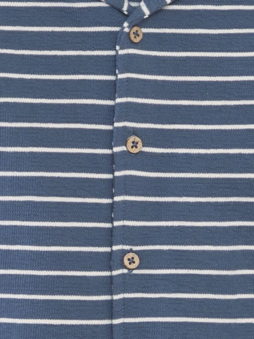 Combinaison longue en french Terry Bleu