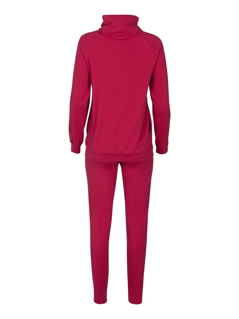 Pyjama leggings top manches longues Starlight   Rouge