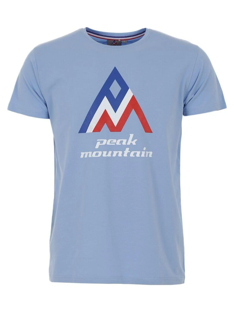 T shirt manches courtes homme CIMES PEAK MOUNTAIN Bleu ciel