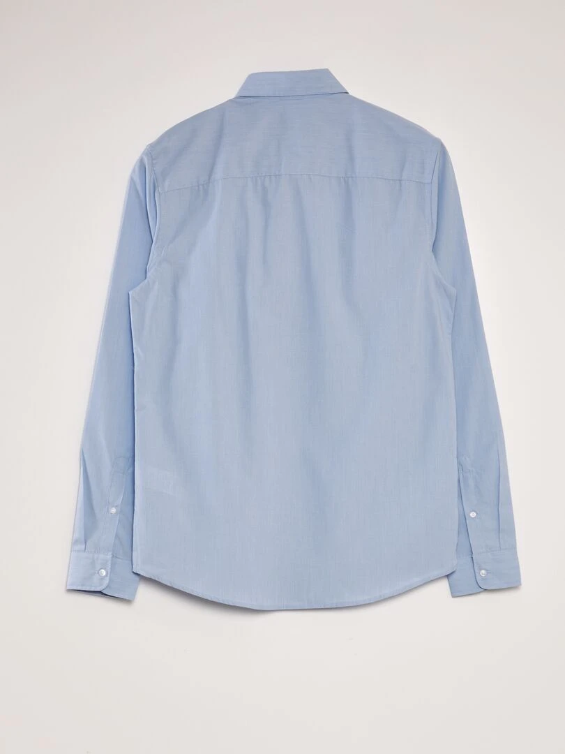 Chemise classique unie   Bleu ciel