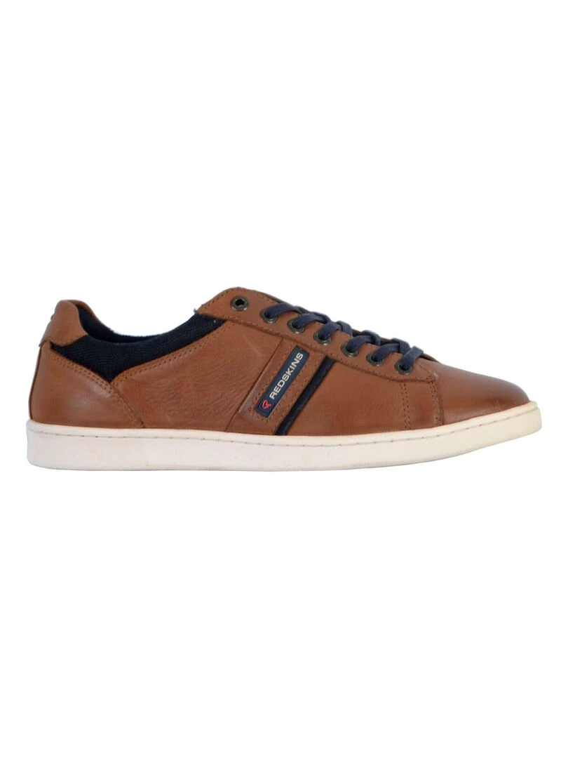 Basket Cuir Redskins Diplomate Marron