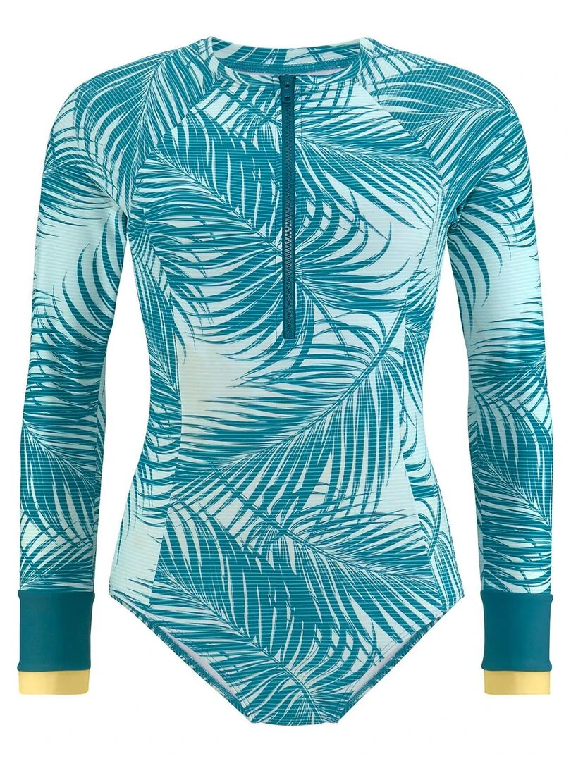 Maillot de surf une pièce manches longues Coal   Vert
