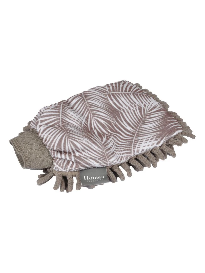 Gant chenille microfibre Terrazzio Marron