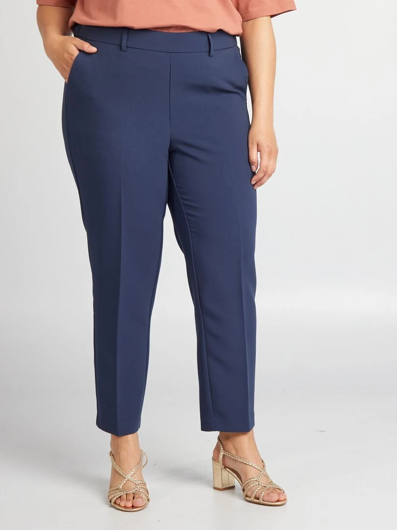 Pantalon cigarette Bleu marine