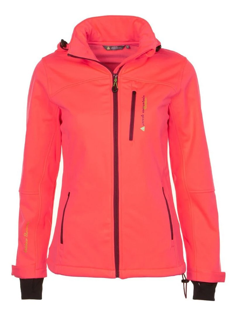 Blouson softshell fille GANNE PEAK MOUNTAIN Orange