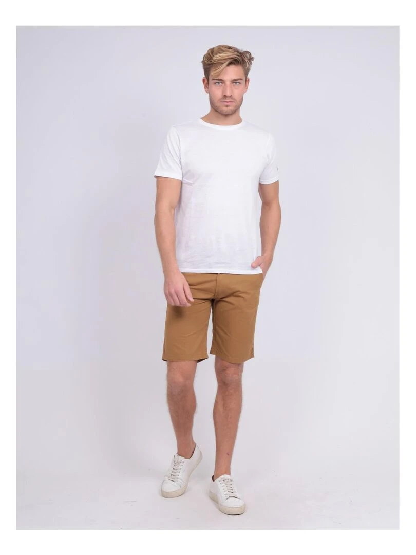 Bermuda chino BAGOO   Marron glacé