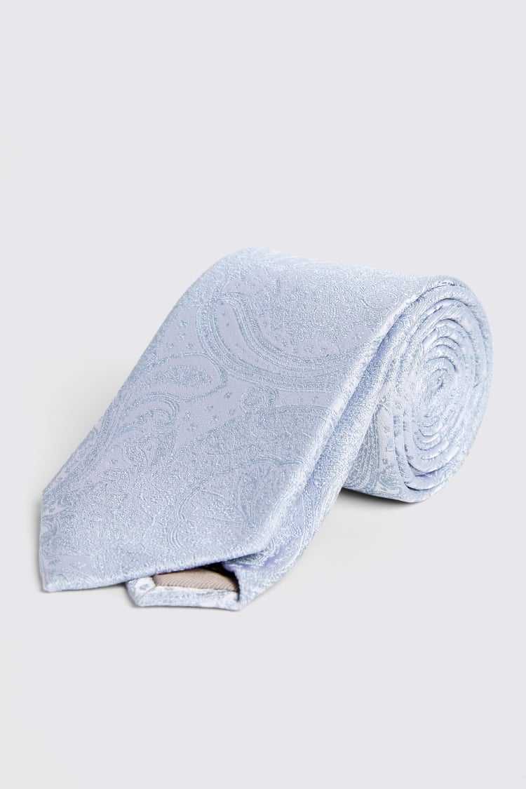Sky Wedding Paisley Tie Buy Online at Moss
