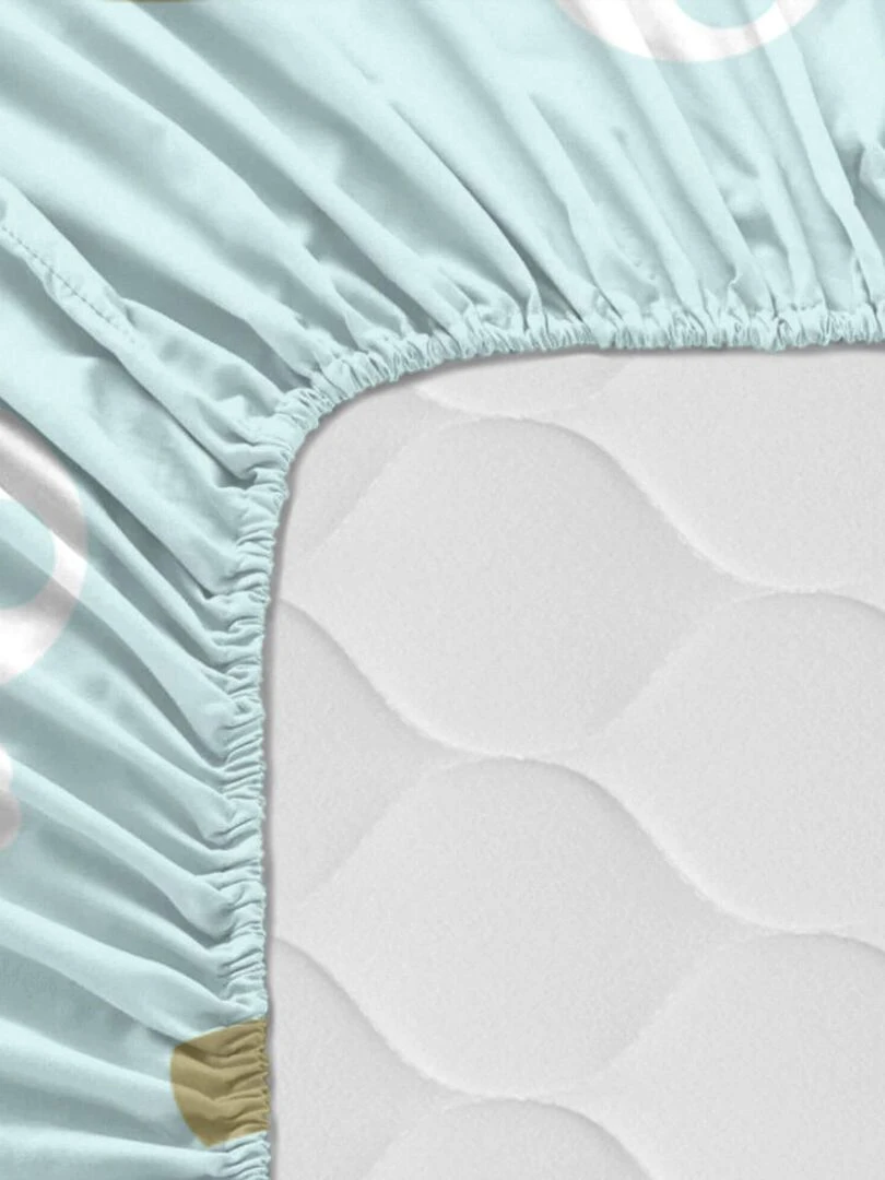 Drap housse Pirata "Happyfriday"   Blanc