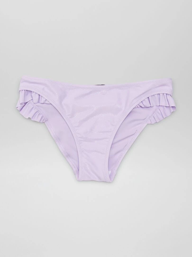 Maillot de bain volanté 2 pièces Violet