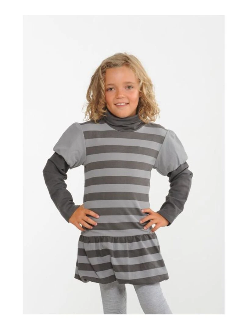 Robe fille FARIMA MISS GIRLY Gris