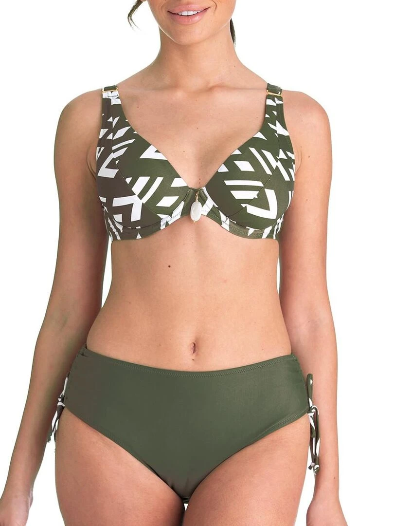 Bas de maillot shorty ajustable Paloma Vert