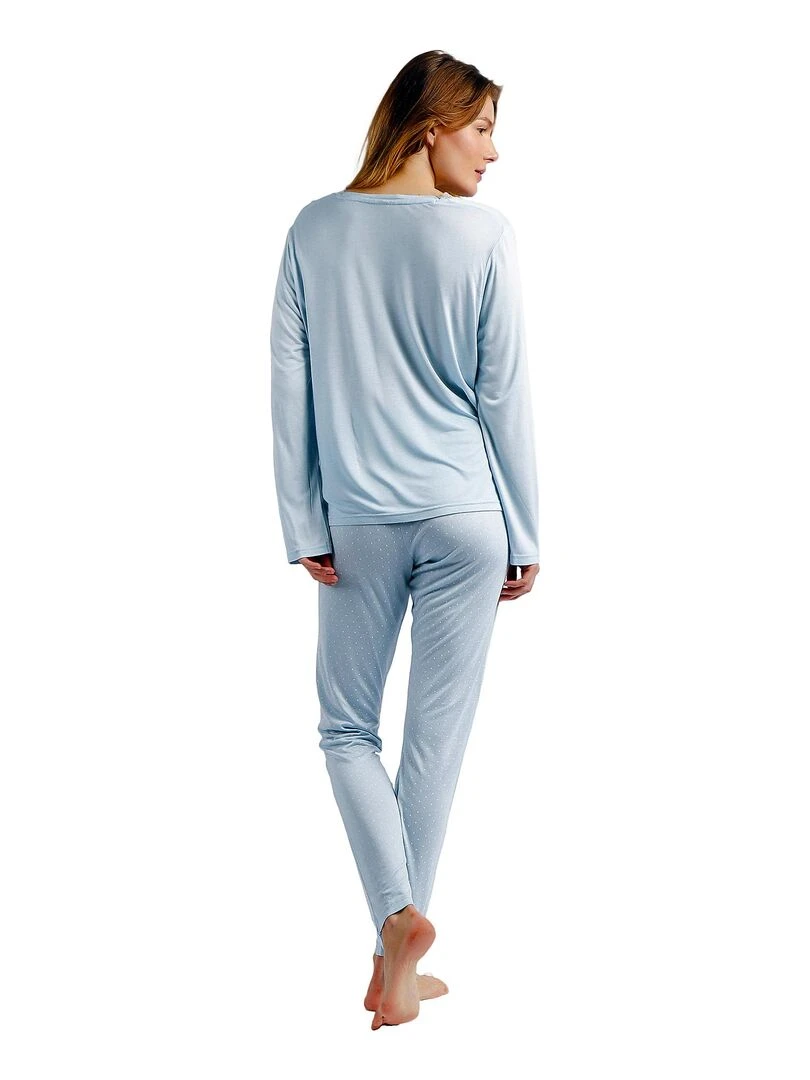Pyjama pantalon et haut Soft Secret Bleu