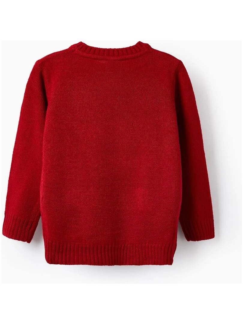 Pull en Maille pour Enfant 'Rena Noël' NOËL Rouge