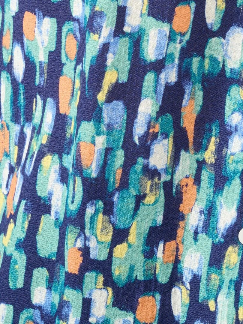 Chemisier jacquard reliéfé Climatyl   Damart   Bleu marine