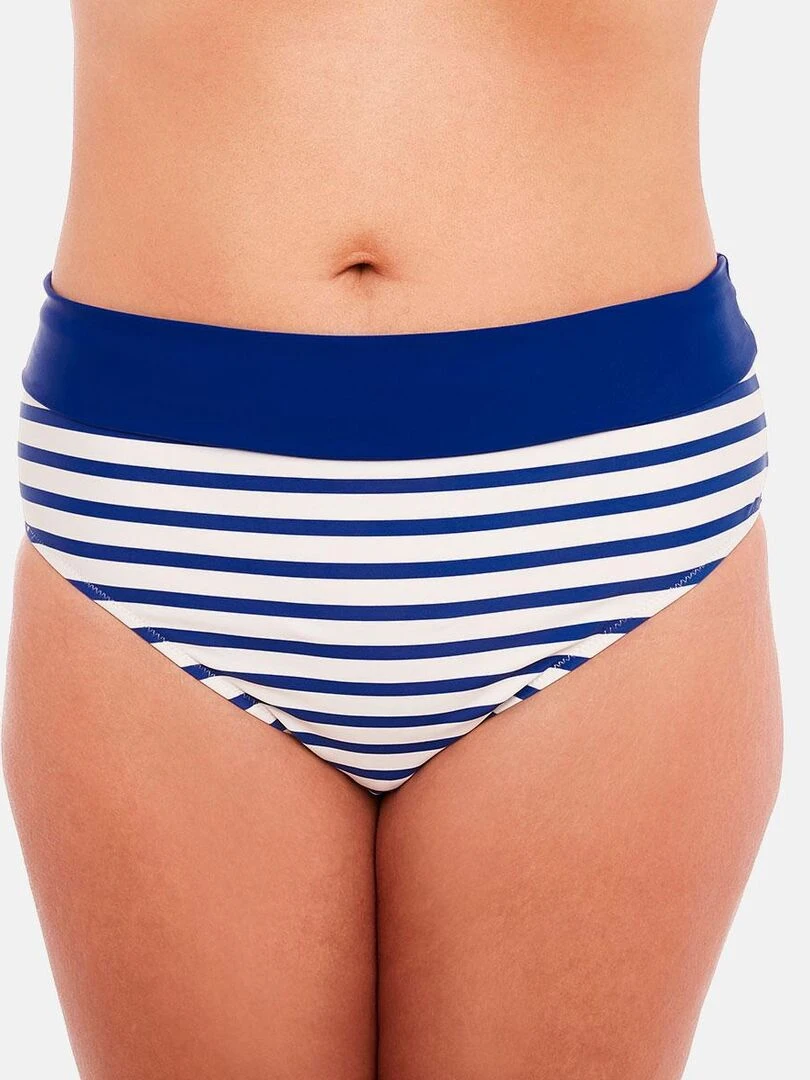 Culotte haute MARINIERE   Brigitte Bardot Bain   Bleu