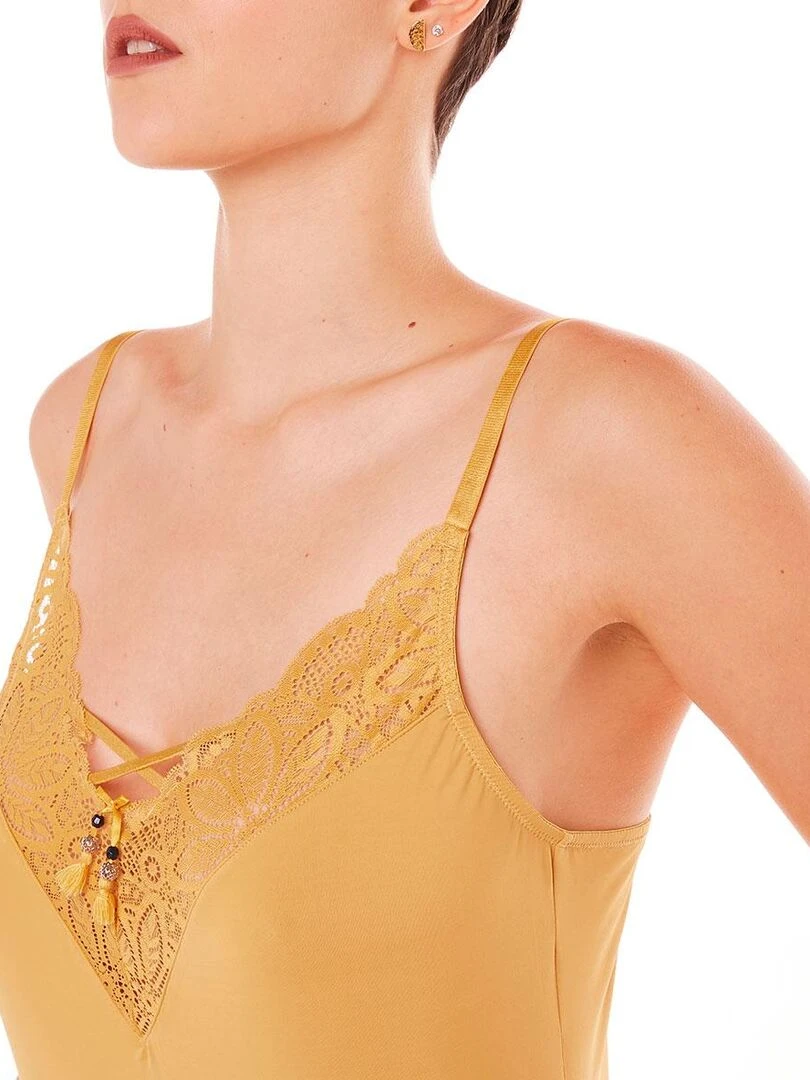 Top short ZAZIE   Pomm'Poire   Jaune