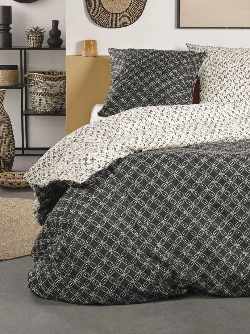Parure de lit 'CRAZY CHLOE' 'TODAY' Noir