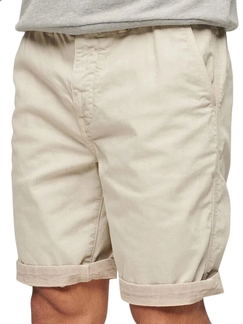 Short Superdry Vintage International Gris