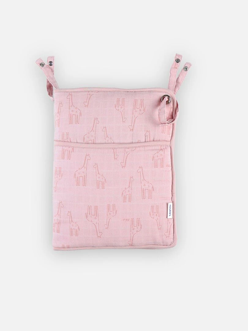 Poche de rangement en mousseline BIO    Rose